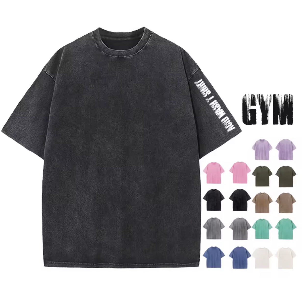ACID WASH T SHIRT 9 COLOR